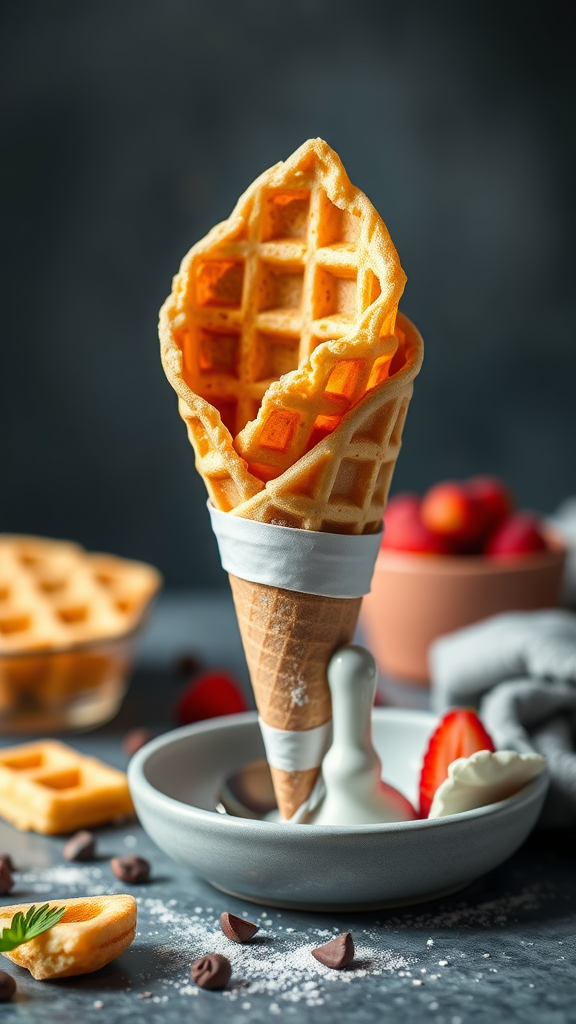 Paleo Waffle Cone Recipe