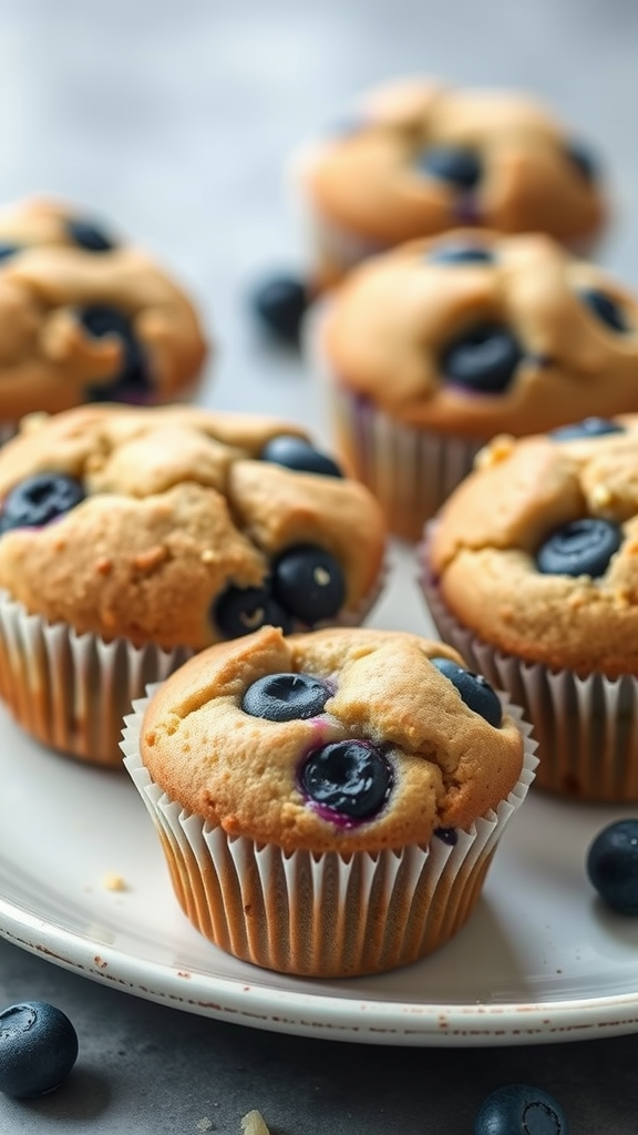 Keto Low Carb Paleo Blueberry Muffins Recipe With Almond Flour