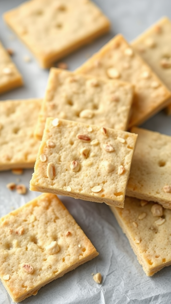 Keto Paleo Low Carb Crackers Recipe With Almond Flour – 3 Ingredients