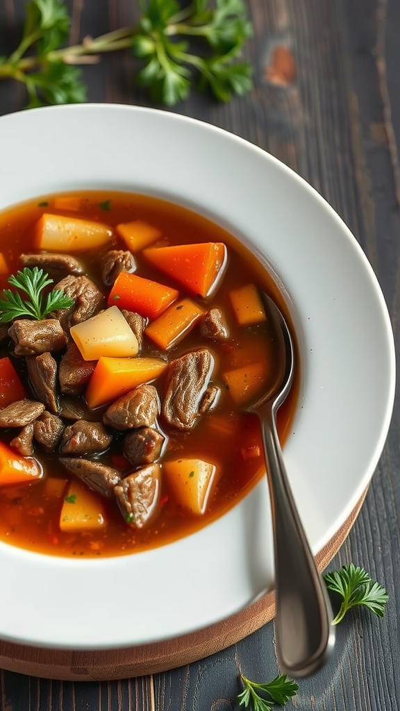 Paleo Beef Vegetable Soup Recipe